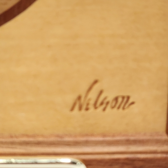 Vintage Jeff Nelson Pintail Duck Hudson River Inlay Art - Picture 4 of 11